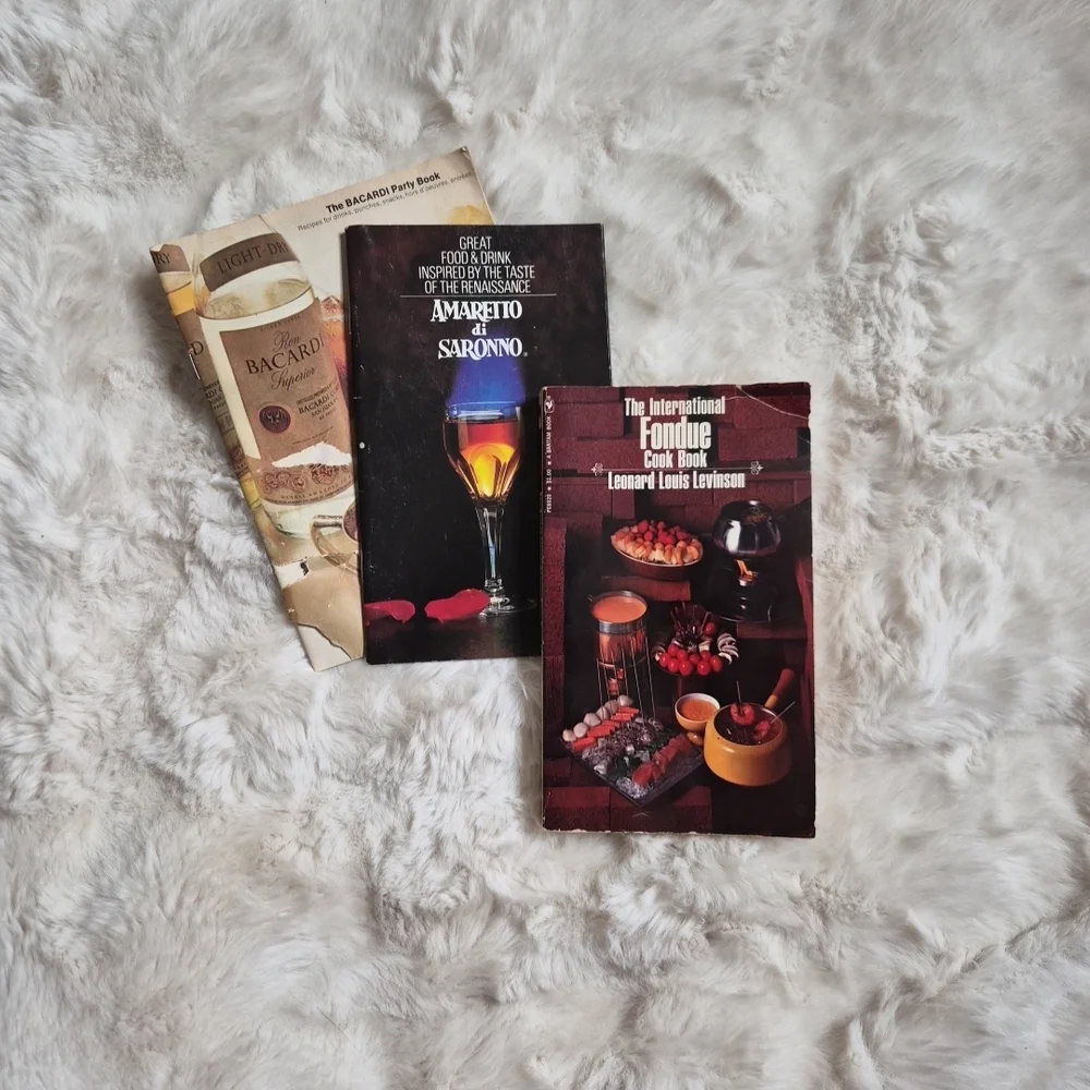 Vintage Recipe Books Drinks Food Magazines Fondue Amaretto Di Saronno The Bacard